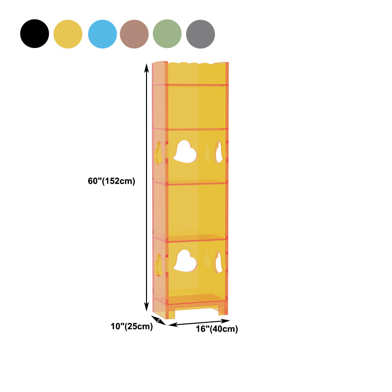 Rectangle Standard Acrylic Bookcase Nordic Home Office Storage Bookshelf