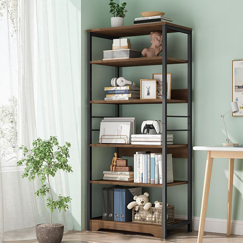 Modern Open Back Etagere Bookcase Steel Bookshelf for Home Office