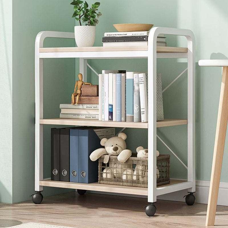 Modern Open Back Etagere Bookcase Steel Bookshelf for Home Office