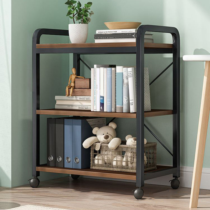 Modern Open Back Etagere Bookcase Steel Bookshelf for Home Office