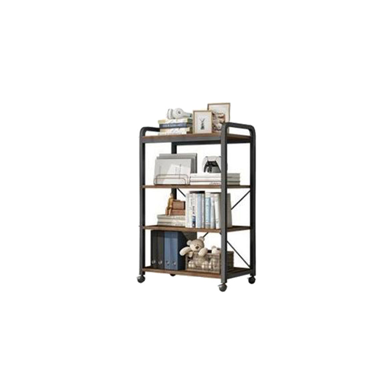 Modern Open Back Etagere Bookcase Steel Bookshelf for Home Office