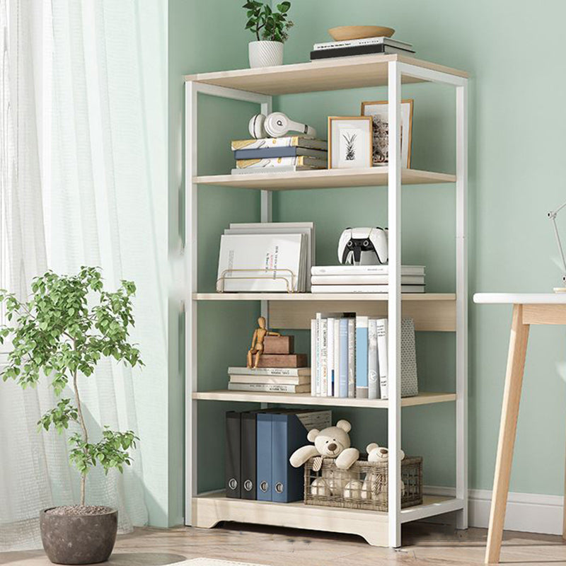 Modern Open Back Etagere Bookcase Steel Bookshelf for Home Office