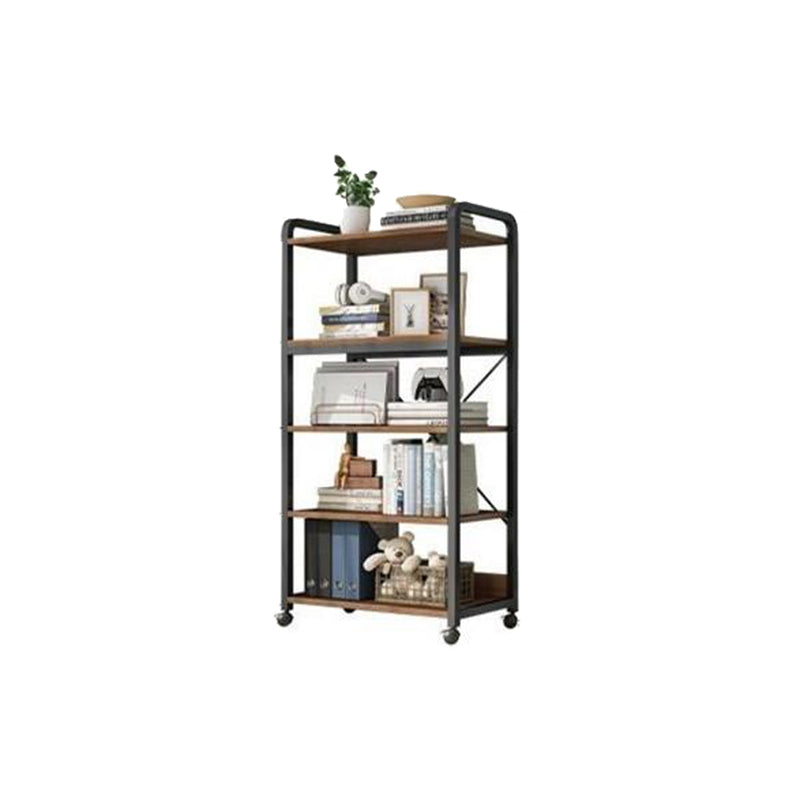 Modern Open Back Etagere Bookcase Steel Bookshelf for Home Office