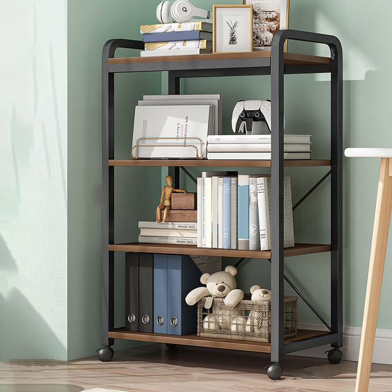 Modern Open Back Etagere Bookcase Steel Bookshelf for Home Office