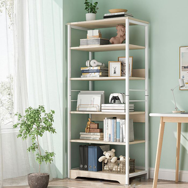 Modern Open Back Etagere Bookcase Steel Bookshelf for Home Office