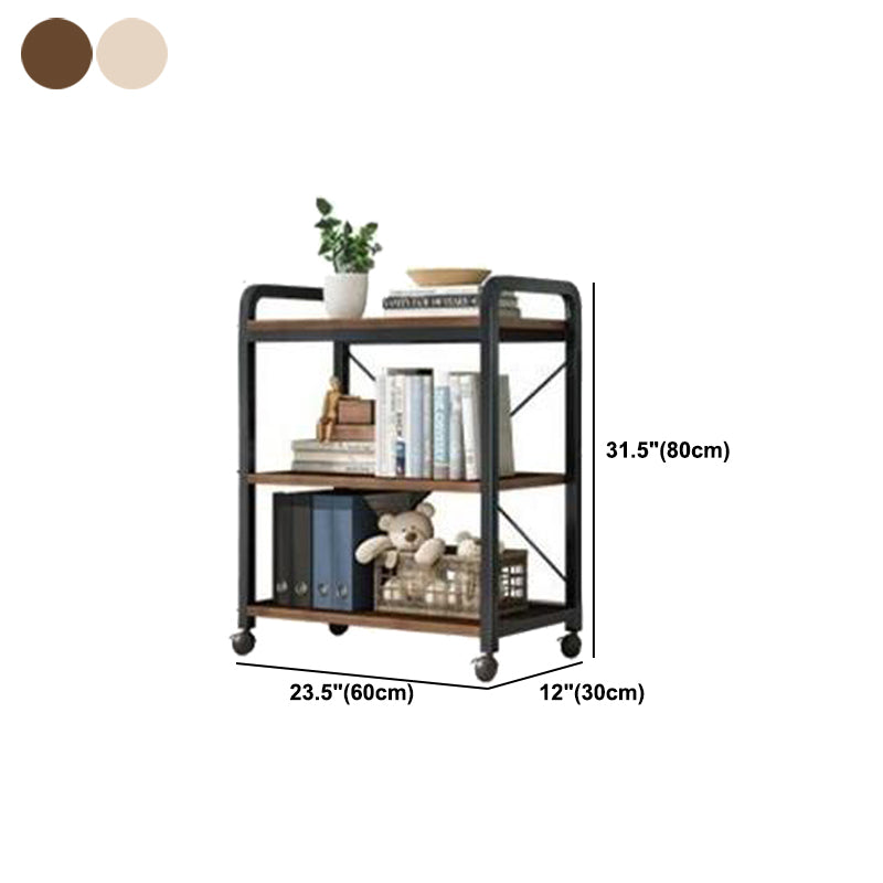 Modern Open Back Etagere Bookcase Steel Bookshelf for Home Office