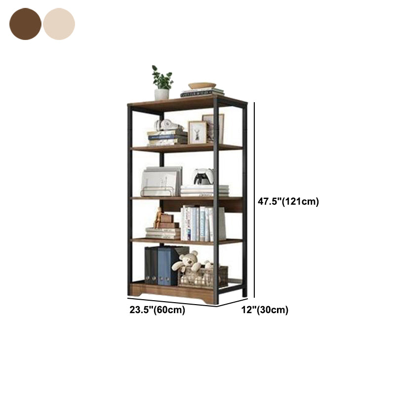 Modern Open Back Etagere Bookcase Steel Bookshelf for Home Office