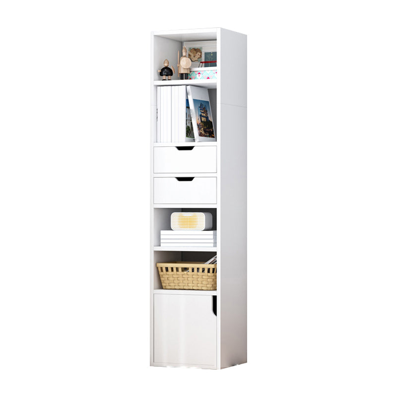 Wooden Bookcase Modern Minimalist Home Study Corner Rectangular Bookshelf