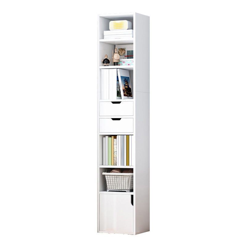 Wooden Bookcase Modern Minimalist Home Study Corner Rectangular Bookshelf