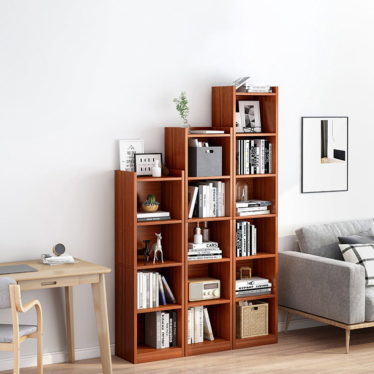 Wooden Bookcase Modern Minimalist Home Study Corner Rectangular Bookshelf