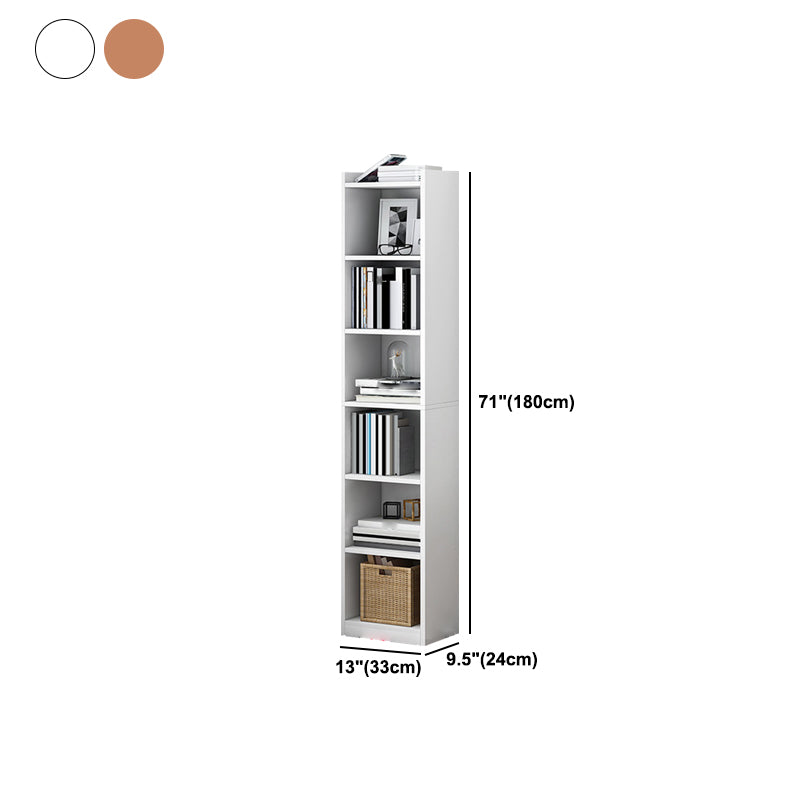 Wooden Bookcase Modern Minimalist Home Study Corner Rectangular Bookshelf