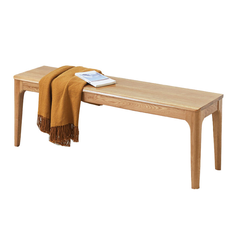 Modern Bench 11.8 Inch Wide Solid Wood Seating Bench with Legs