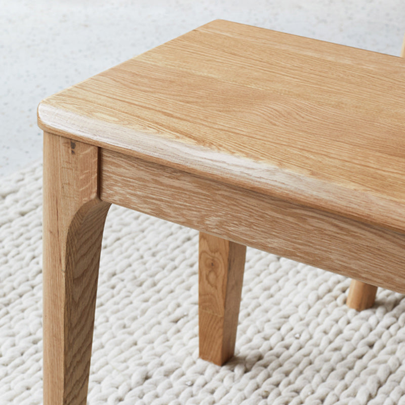 Modern Bench 11.8 Inch Wide Solid Wood Seating Bench with Legs