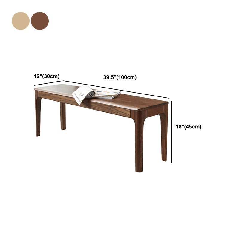 Modern Bench 11.8 Inch Wide Solid Wood Seating Bench with Legs