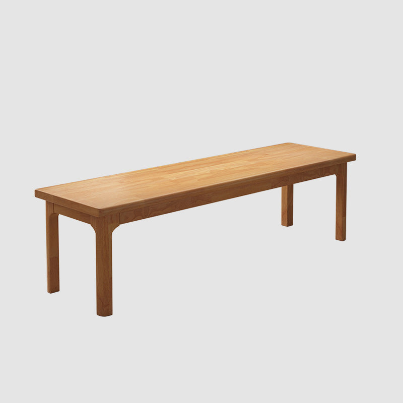 Modern Rectangle Bench with Legs Solid Color Bench for Kitchen