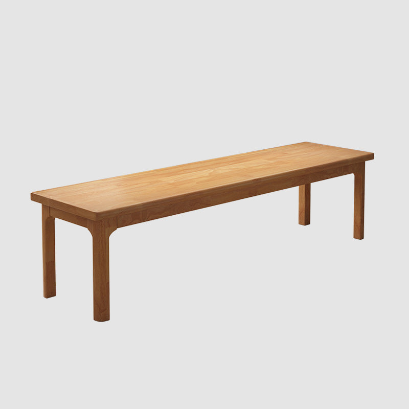 Modern Rectangle Bench with Legs Solid Color Bench for Kitchen