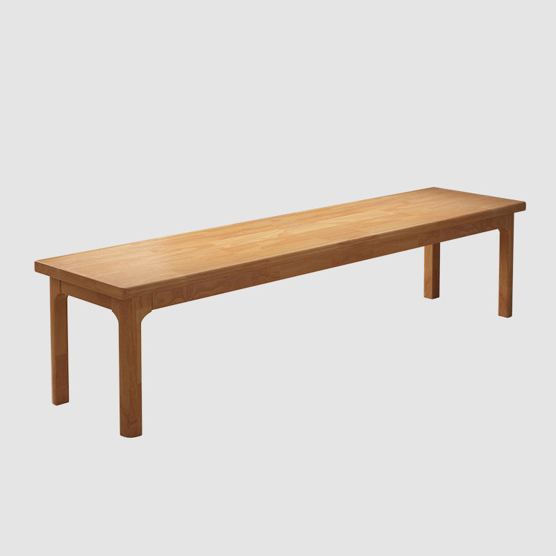 Modern Rectangle Bench with Legs Solid Color Bench for Kitchen