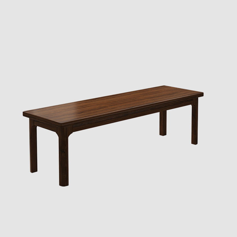 Modern Rectangle Bench with Legs Solid Color Bench for Kitchen