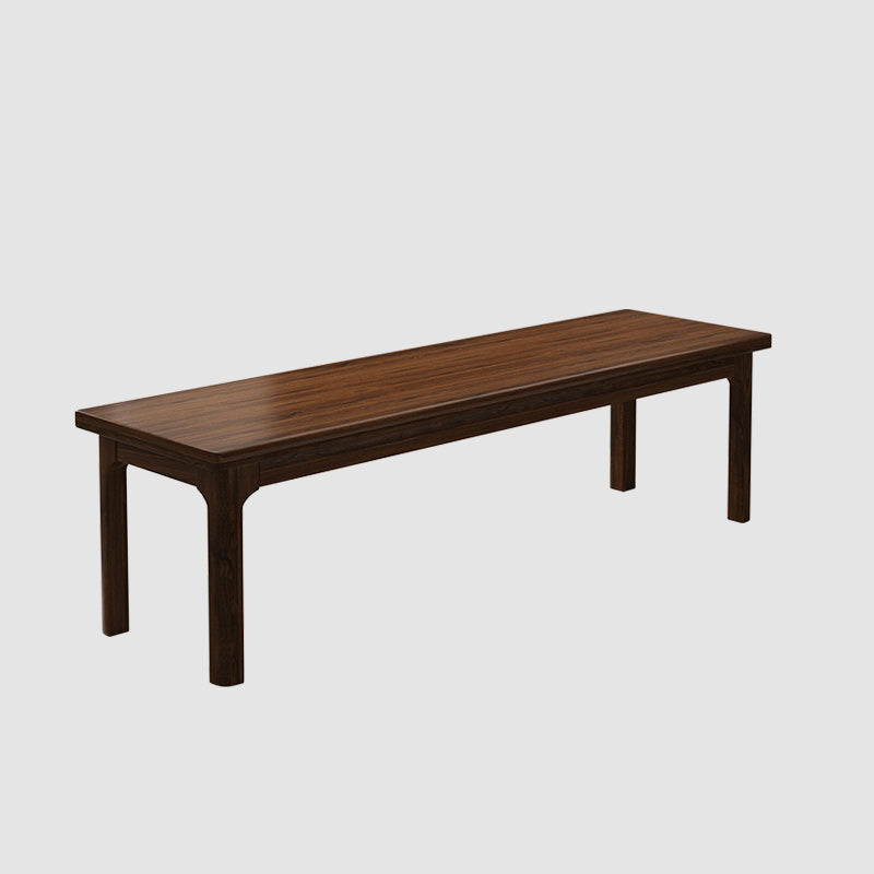 Modern Rectangle Bench with Legs Solid Color Bench for Kitchen