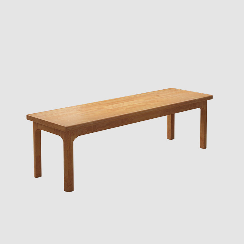 Modern Rectangle Bench with Legs Solid Color Bench for Kitchen