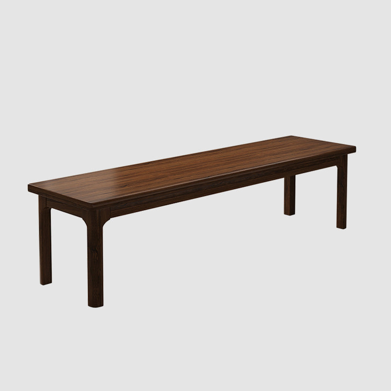 Modern Rectangle Bench with Legs Solid Color Bench for Kitchen