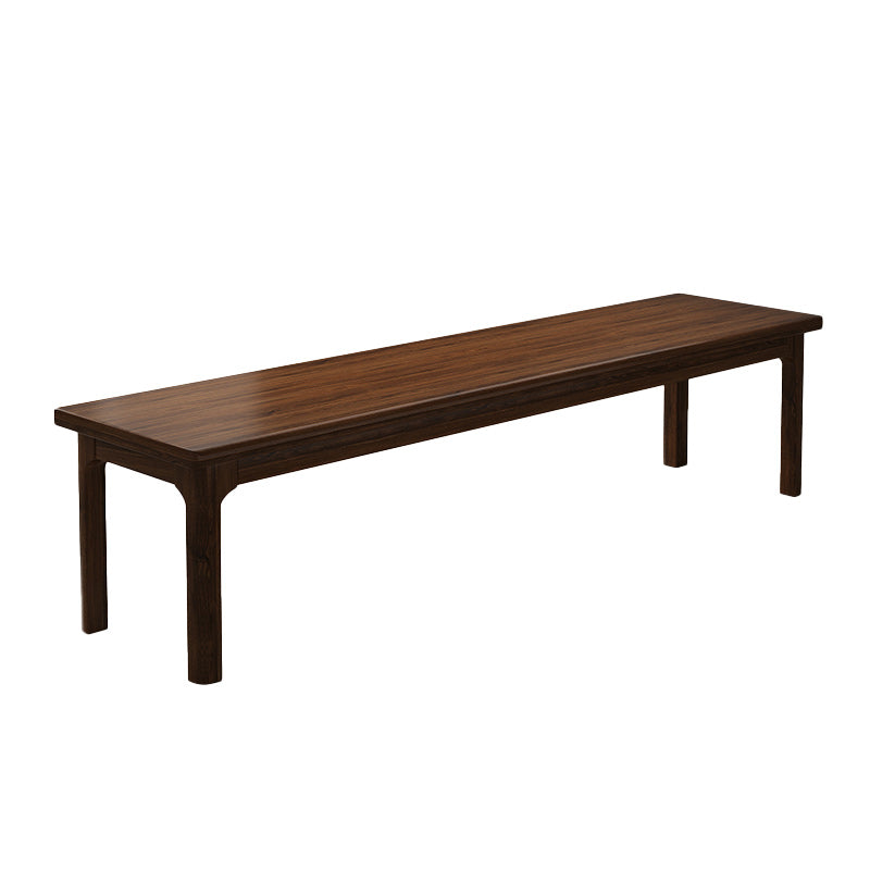 Modern Rectangle Bench with Legs Solid Color Bench for Kitchen