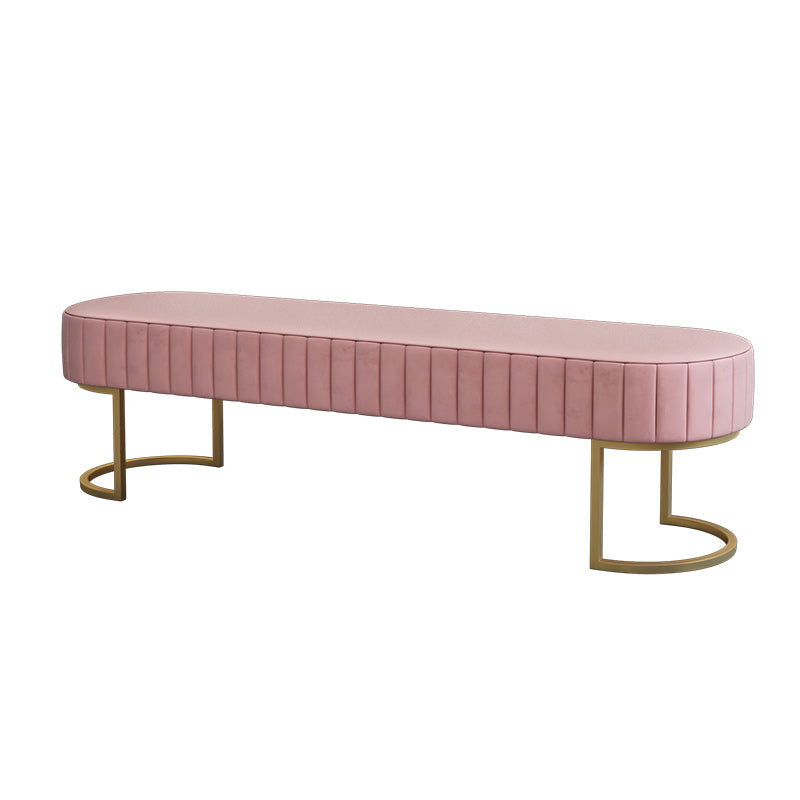 Modern Solid Color Seating Bench Upholstered Entryway and Bedroom Bench with Cushioned