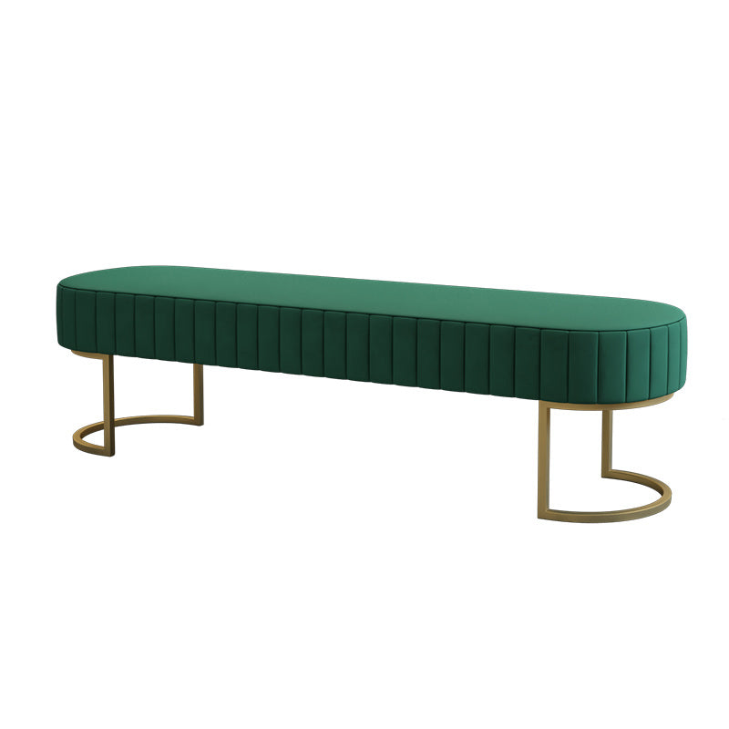 Modern Solid Color Seating Bench Upholstered Entryway and Bedroom Bench with Cushioned