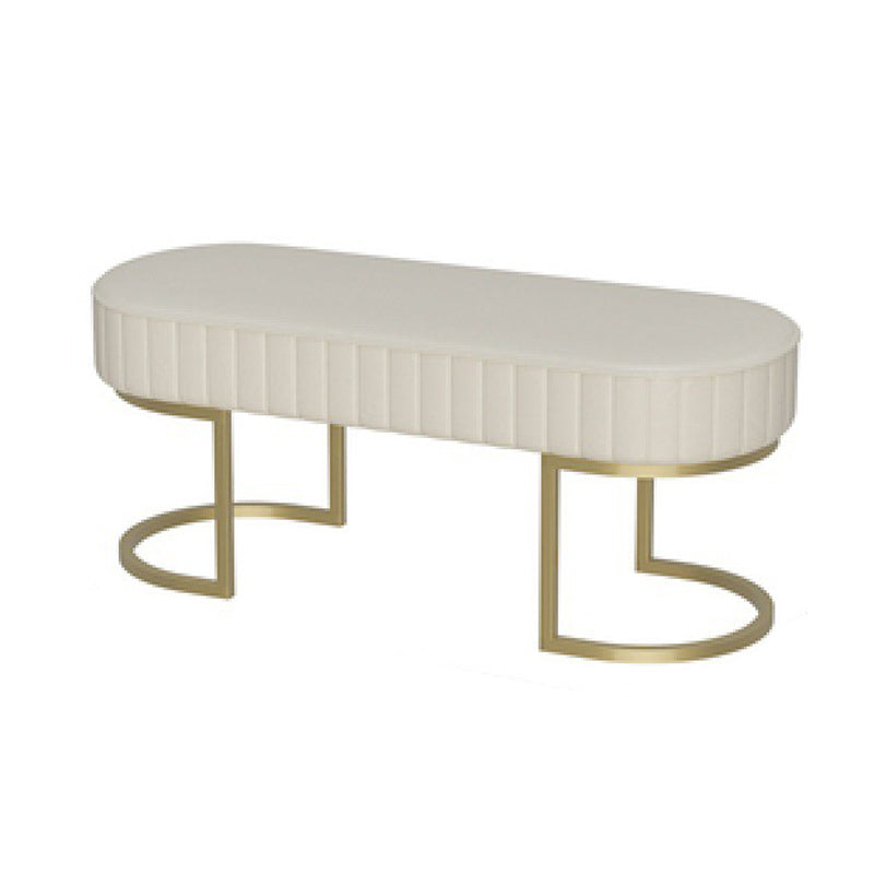 15.7" Wide Upholstered Seating Bench Cushioned Entryway and Bedroom Bench with Legs