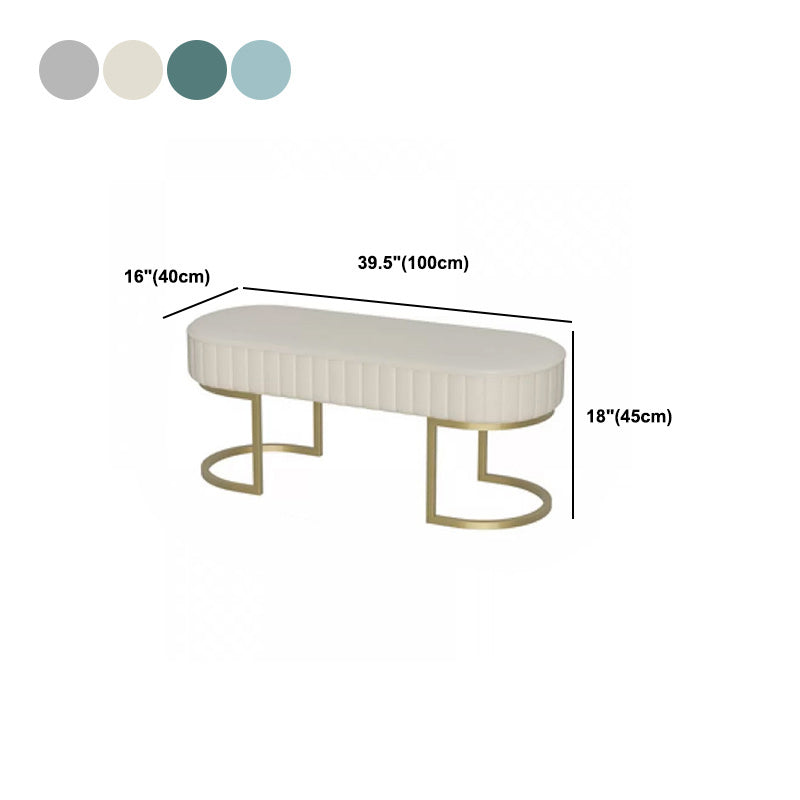 15.7" Wide Upholstered Seating Bench Cushioned Entryway and Bedroom Bench with Legs