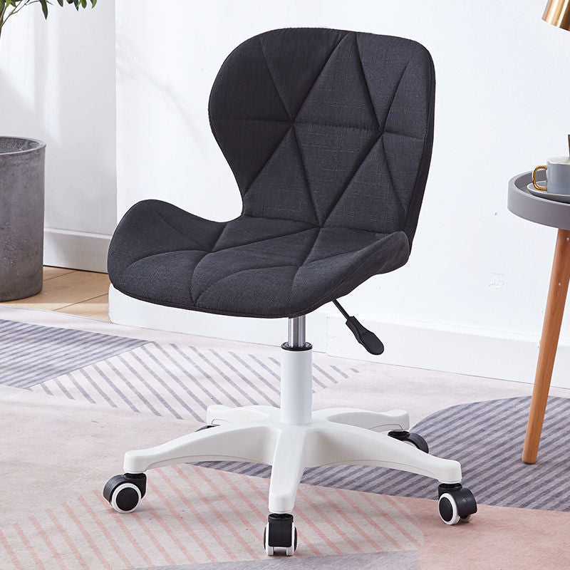 Armless Chair22.4" L x18.5"W x25.9H" Swivel Wheels Chair for Living Room