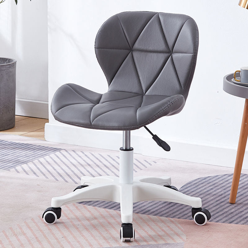 Armless Chair22.4" L x18.5"W x25.9H" Swivel Wheels Chair for Living Room