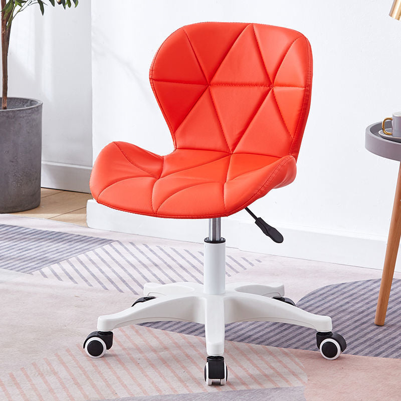 Armless Chair22.4" L x18.5"W x25.9H" Swivel Wheels Chair for Living Room