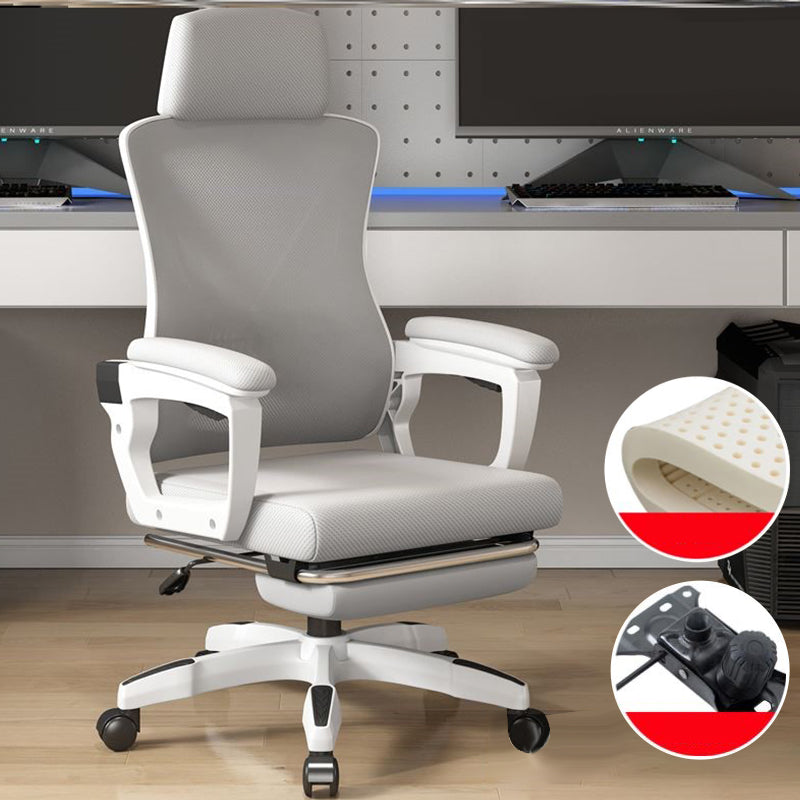 High Back Mesh Desk Chair Height-adjustable Arms Chair with Swivel Casters