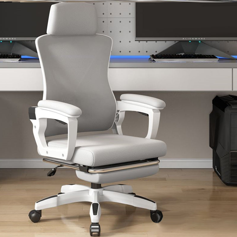 High Back Mesh Desk Chair Height-adjustable Arms Chair with Swivel Casters