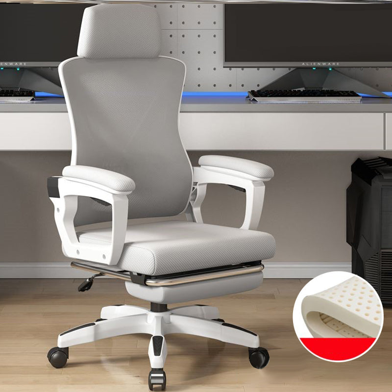 High Back Mesh Desk Chair Height-adjustable Arms Chair with Swivel Casters