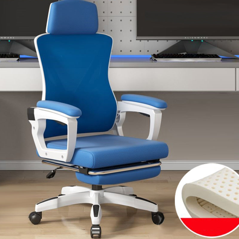 High Back Mesh Desk Chair Height-adjustable Arms Chair with Swivel Casters