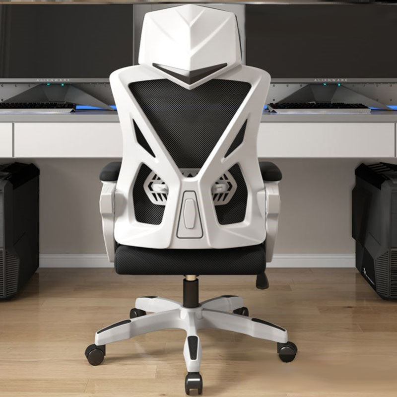 High Back Mesh Desk Chair Height-adjustable Arms Chair with Swivel Casters