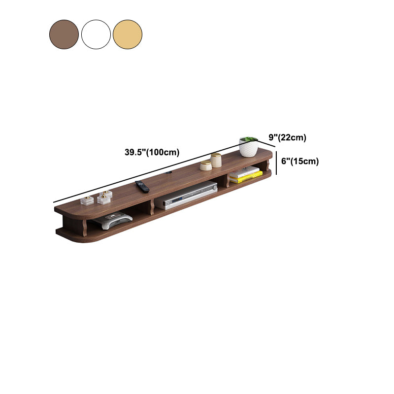 Modern Style Wood TV Stand Floating Cable Management TV Console