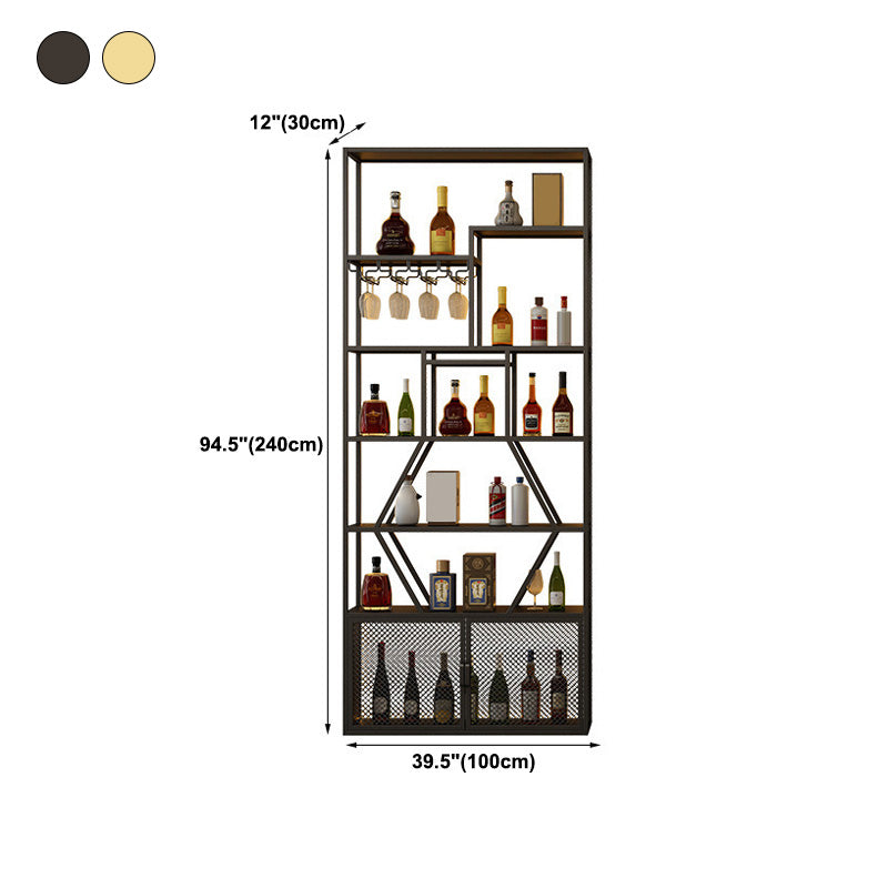 Floor Wine Glass Stemware Rack Holder Metal Wine Holder Rack