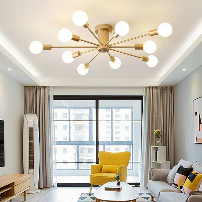 Nordic Style Iron Ceiling Light Strip Shape Ceiling Lamp for Living Room