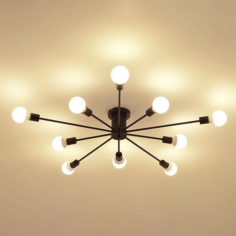 Nordic Style Iron Ceiling Light Strip Shape Ceiling Lamp for Living Room