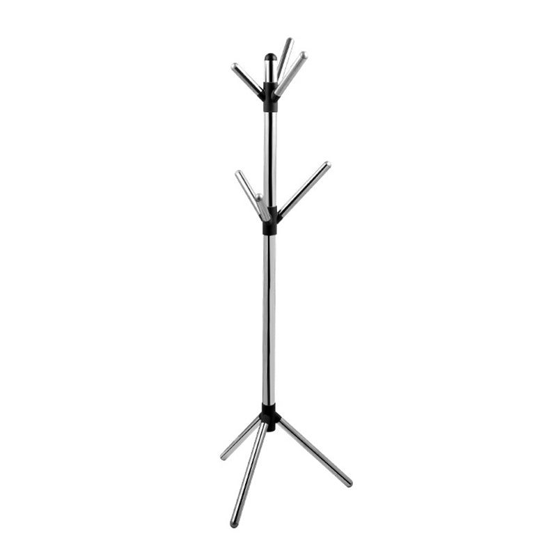 Stainless Entryway Kit Coat Rack Free Standing Hall Tree with Hooks