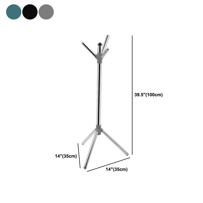 Stainless Entryway Kit Coat Rack Free Standing Hall Tree with Hooks