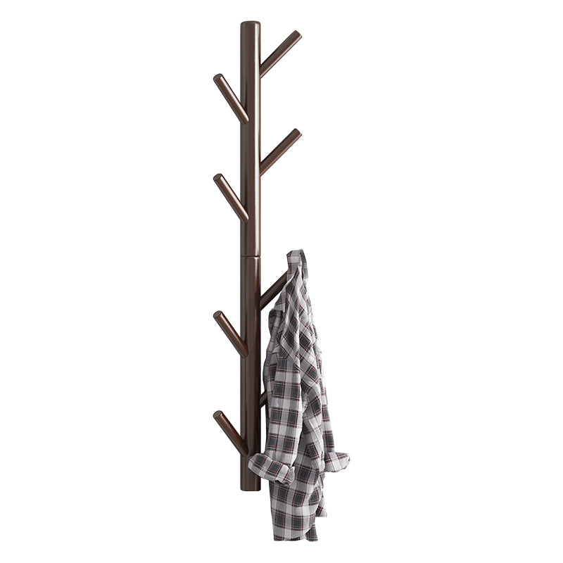 Modern Nordic Coat Hanger Wooden Entryway Kit Wall-Mounted Coat Rack Hooks