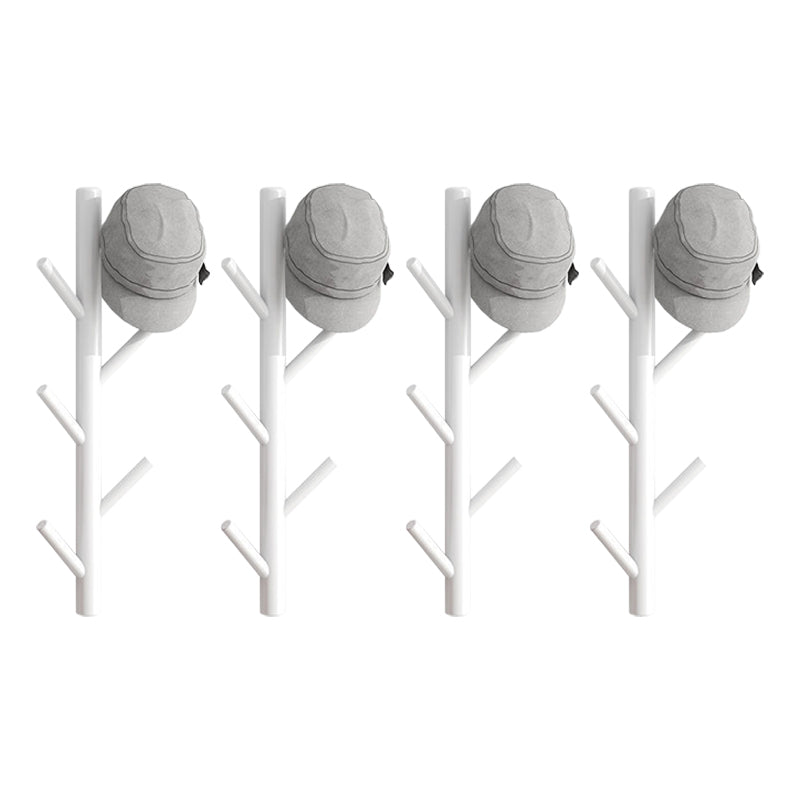 Modern Nordic Coat Hanger Wooden Entryway Kit Wall-Mounted Coat Rack Hooks