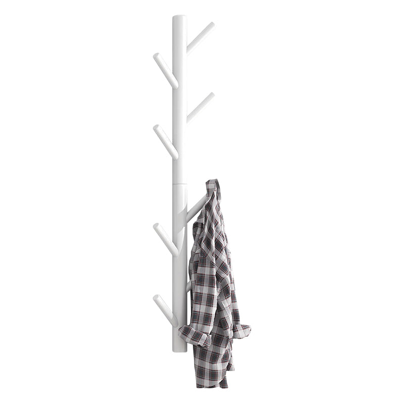 Modern Nordic Coat Hanger Wooden Entryway Kit Wall-Mounted Coat Rack Hooks