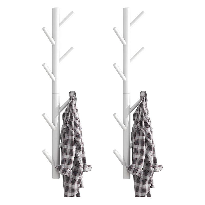 Modern Nordic Coat Hanger Wooden Entryway Kit Wall-Mounted Coat Rack Hooks