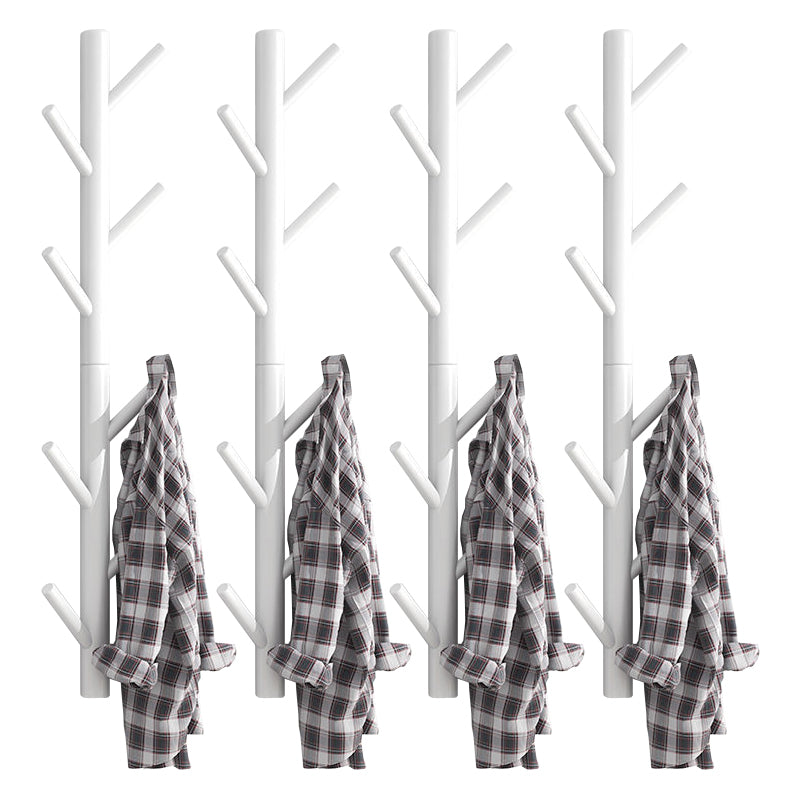 Modern Nordic Coat Hanger Wooden Entryway Kit Wall-Mounted Coat Rack Hooks