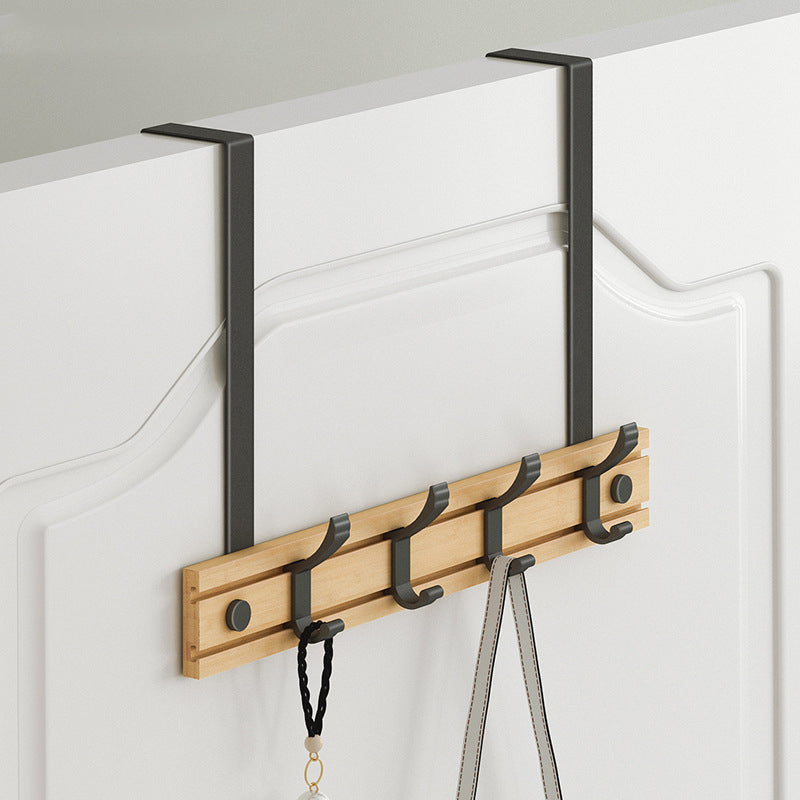 Contemporary Entryway Kit Wood Prong Hooks Included Wall Mounted Hall Stand